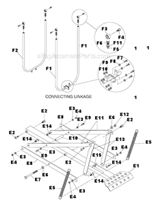 Part Location Diagram of 152112 MK Diamond Linkage, Pedal Horizontal